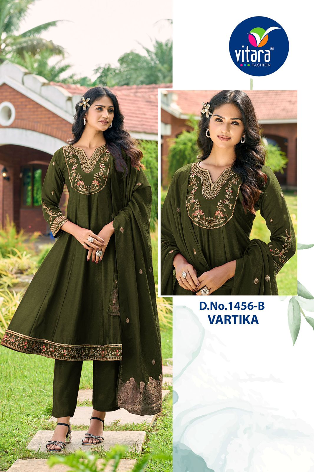 Vartika Vitara Vichitra Readymade Anarkali Suits Manufacturer India