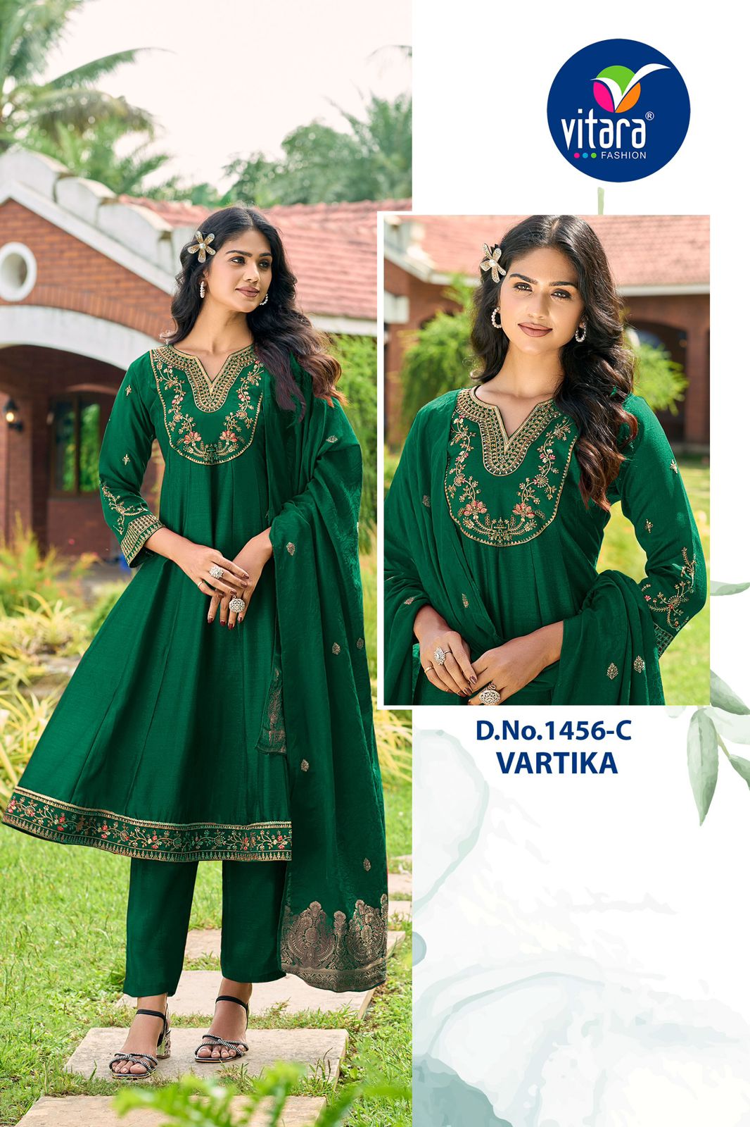 Vartika Vitara Vichitra Readymade Anarkali Suits Manufacturer India