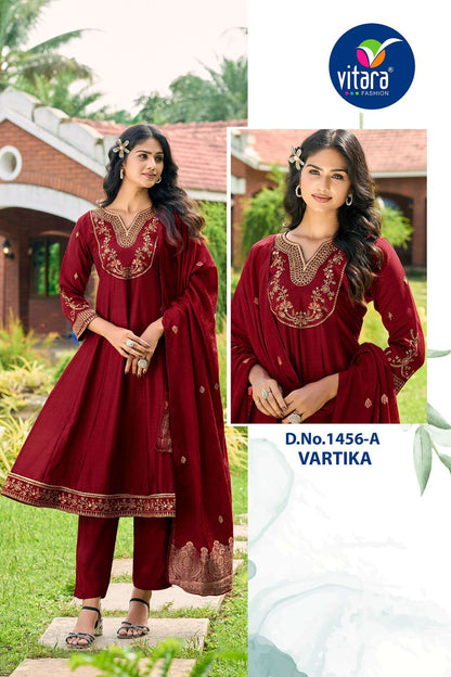 Vartika Vitara Vichitra Readymade Anarkali Suits Manufacturer India