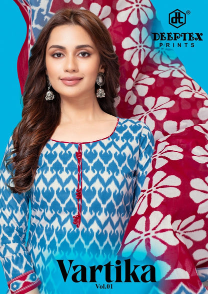 Vartika Vol 1 Deeptex Prints Cotton Dress Material Exporter Gujarat