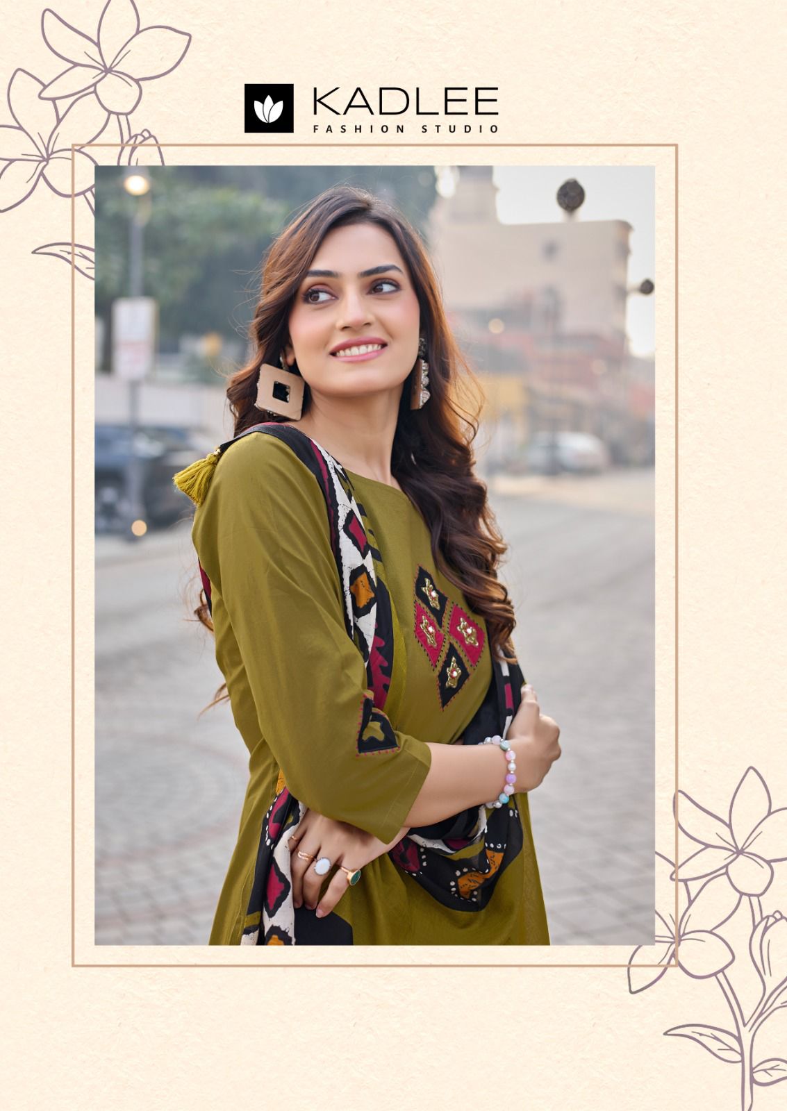 Varuni Kadlee Dhabu Readymade Cotton Pant Suits Exporter Ahmedabad