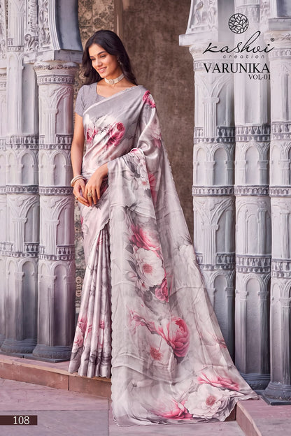 Varunika Vol 1 Kashvi Creation Tesla Sarees Wholesale Price