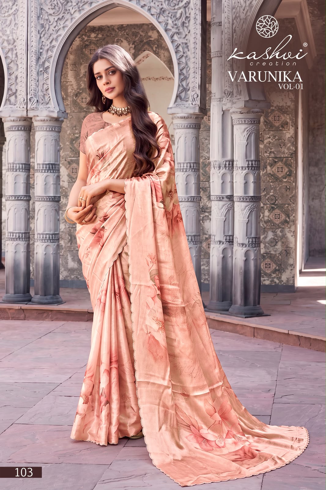 Varunika Vol 1 Kashvi Creation Tesla Sarees Wholesale Price