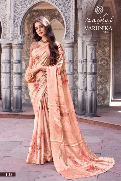Varunika Vol 1 Kashvi Creation Tesla Sarees Wholesale Price