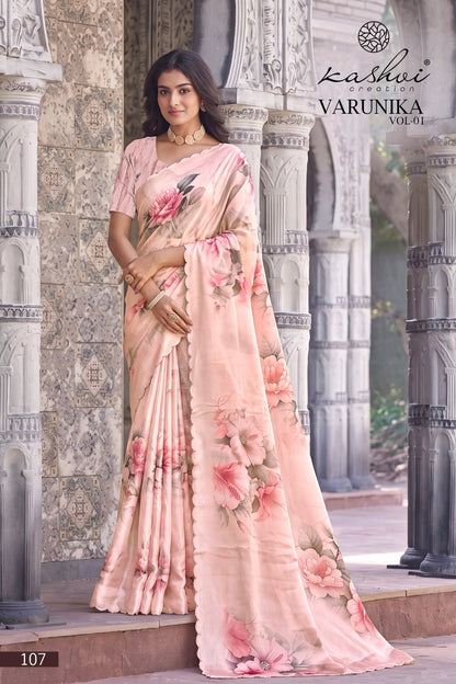 Varunika Vol 1 Kashvi Creation Tesla Sarees Wholesale Price