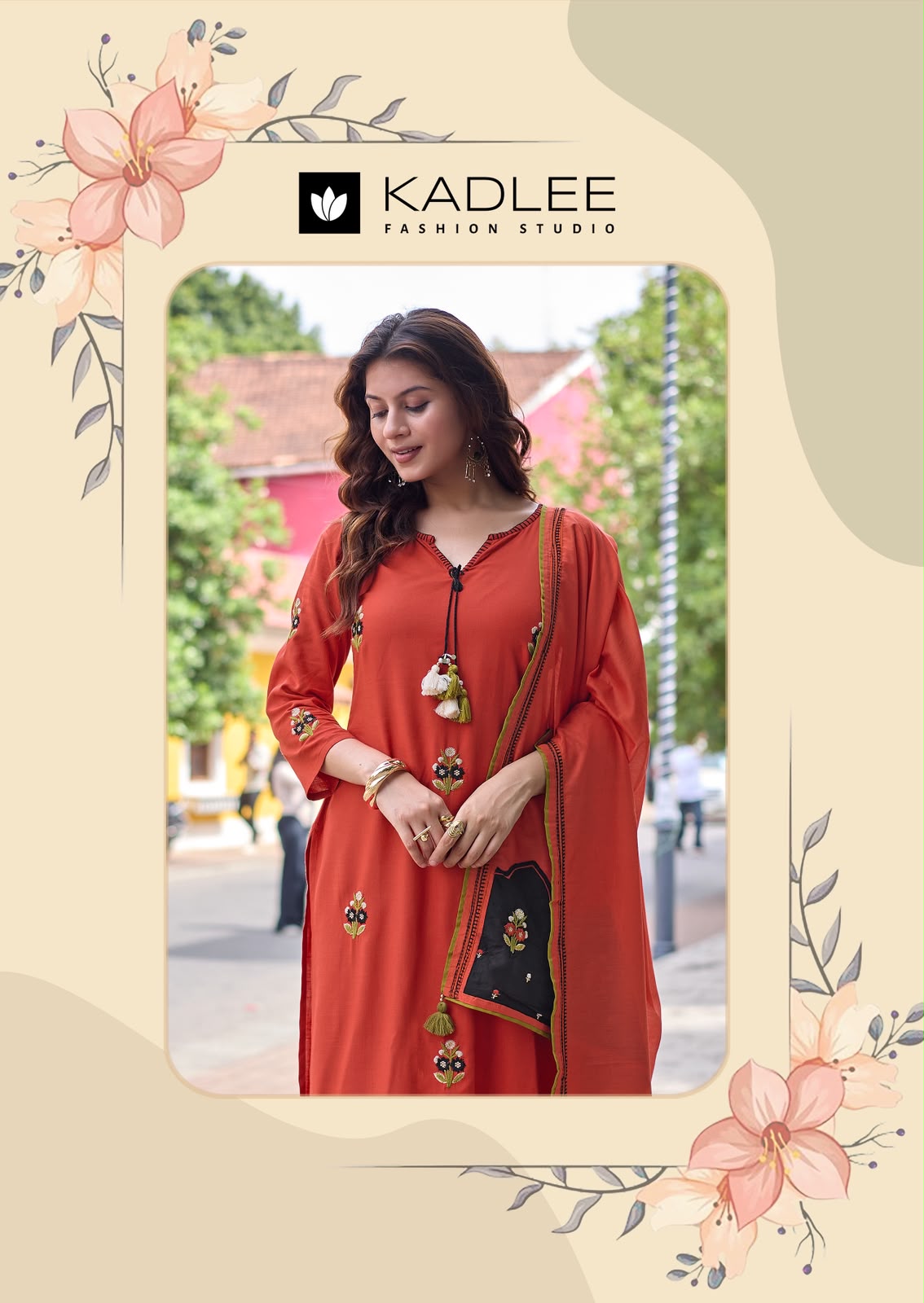 Vasant Kadlee Heavy Rayon Readymade Pant Style Suits Wholesale Rate
