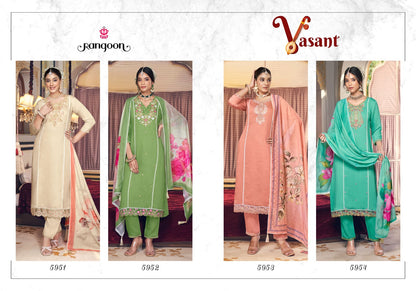 Vasant Rangoon Viscose Readymade Pant Style Suits Manufacturer Ahmedabad
