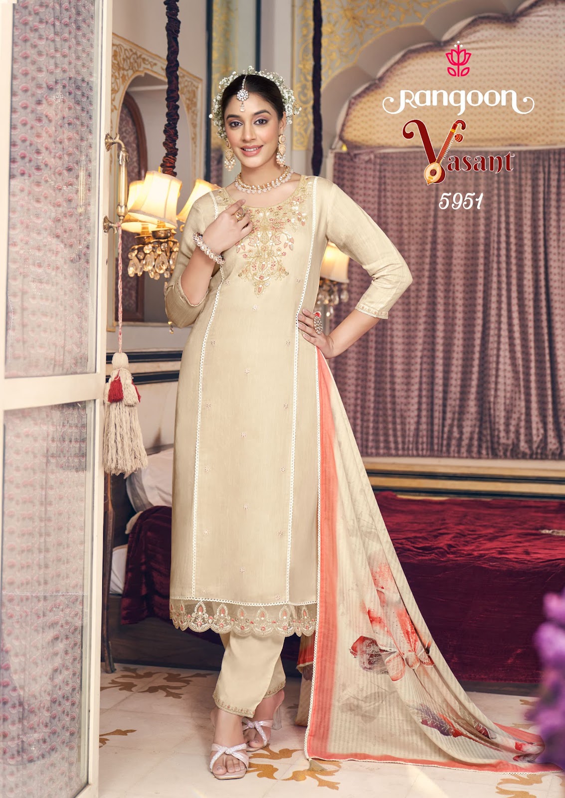 Vasant Rangoon Viscose Readymade Pant Style Suits Manufacturer Ahmedabad