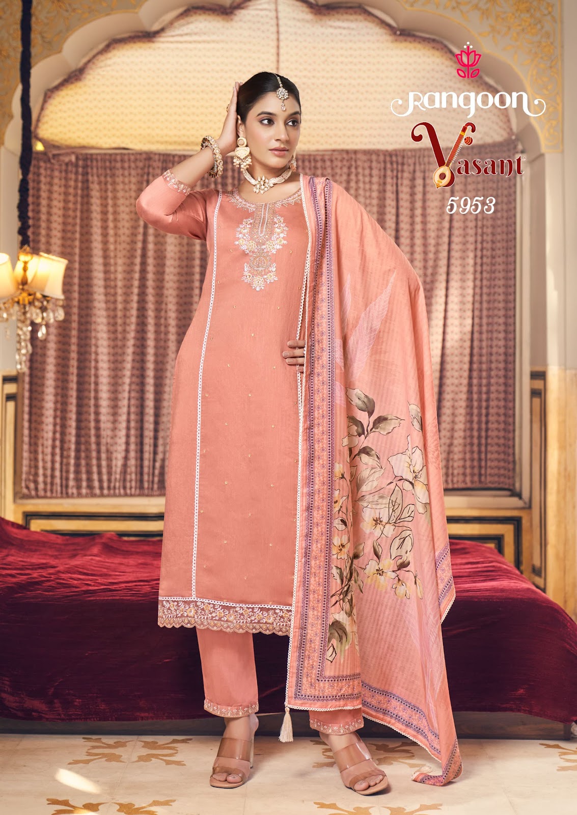 Vasant Rangoon Viscose Readymade Pant Style Suits Manufacturer Ahmedabad
