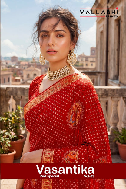 Vasantika Vol 3 Vallabhi Prints Sarees Manufacturer India