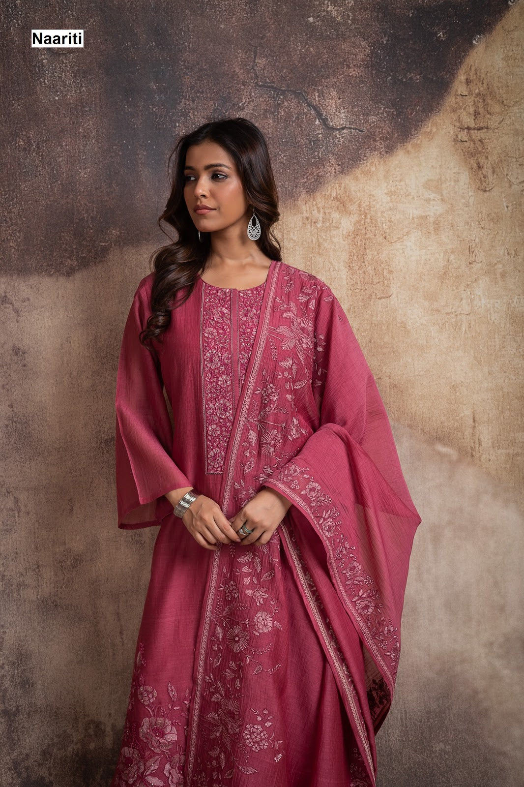 Vasha 2731 Naariti Mul Chanderi Pant Style Suits Supplier
