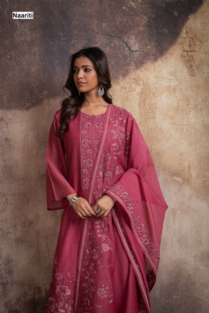 Vasha 2731 Naariti Mul Chanderi Pant Style Suits Supplier