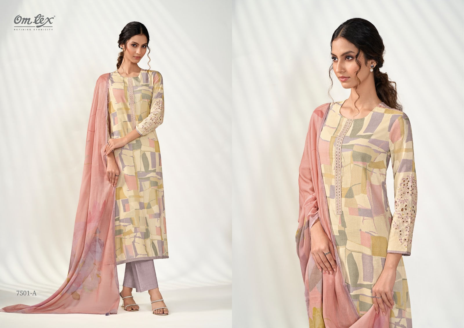 Vastra Omtex Lawn Cotton Pant Style Suits Manufacturer