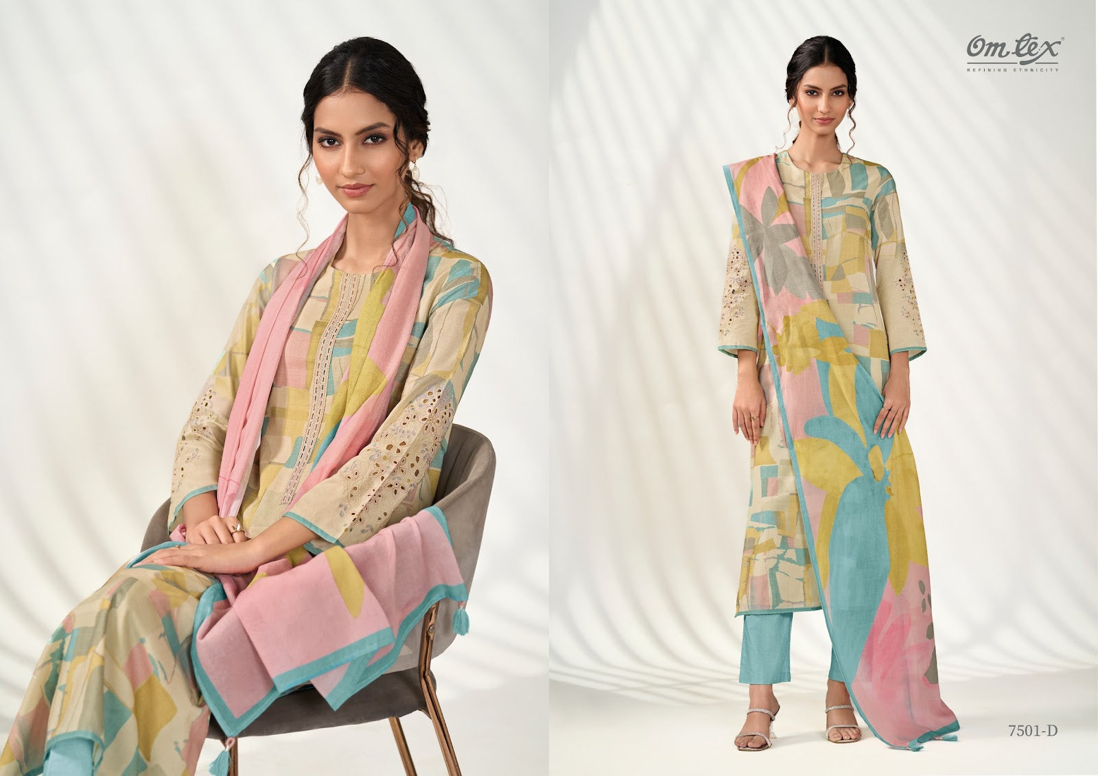 Vastra Omtex Lawn Cotton Pant Style Suits Manufacturer