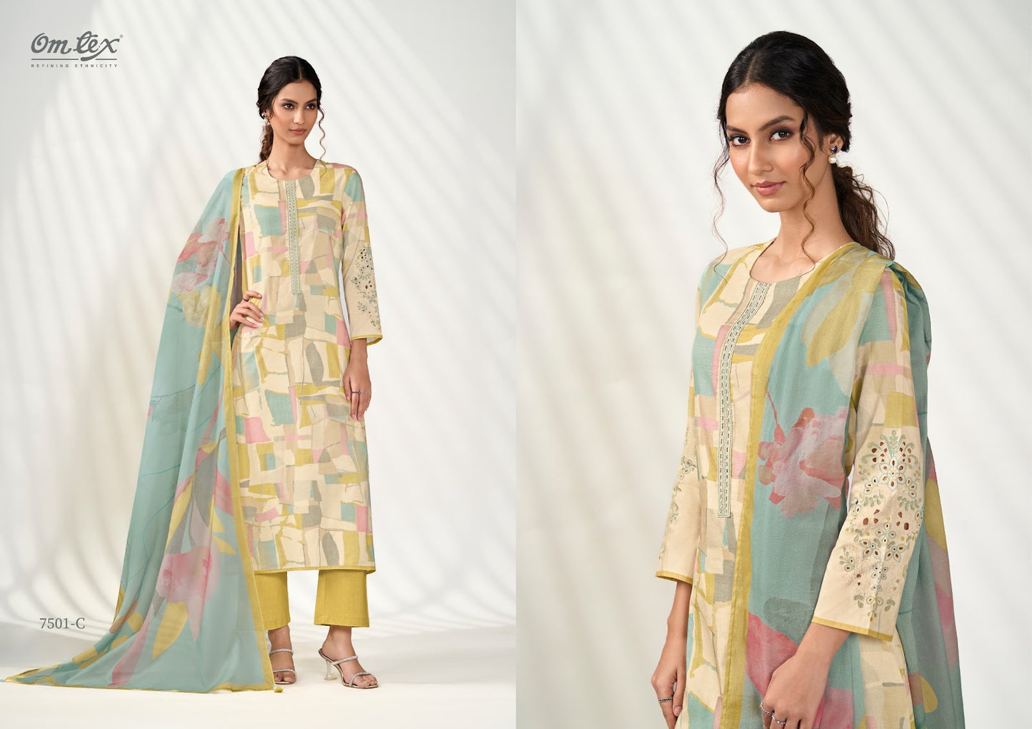 Vastra Omtex Lawn Cotton Pant Style Suits Manufacturer