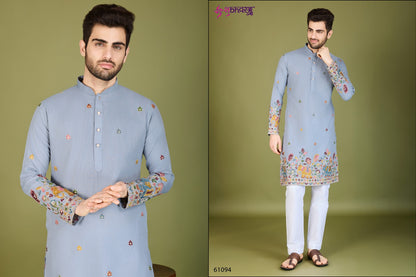 Vastra Vogue 61091-61095 Shubhvastra Cotton Mens Kurta Wholesale Price