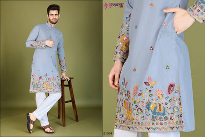 Vastra Vogue 61091-61095 Shubhvastra Cotton Mens Kurta Wholesale Price