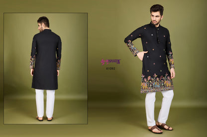Vastra Vogue 61091-61095 Shubhvastra Cotton Mens Kurta Wholesale Price