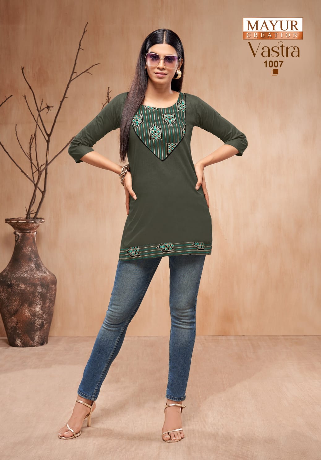 Vastra Vol 1 Mayur Creation Poplin Short Kurtis Manufacturer India