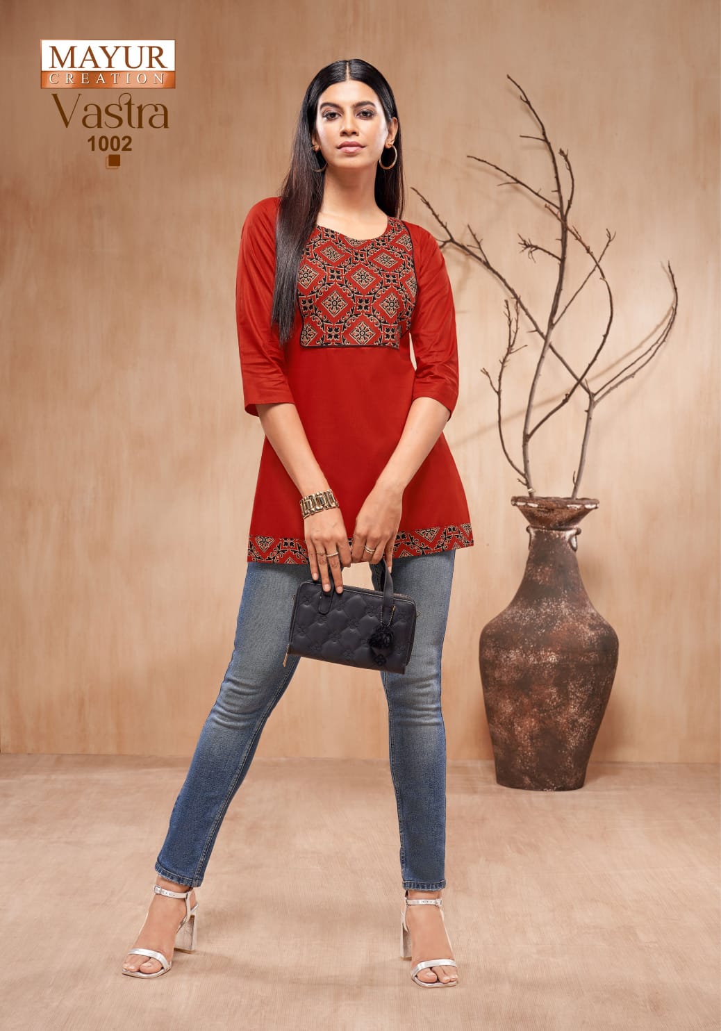 Vastra Vol 1 Mayur Creation Poplin Short Kurtis Manufacturer India