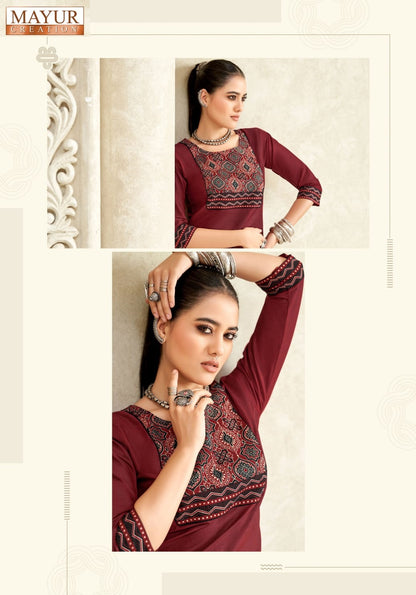 Vastra Vol 2 Mayur Creation Poplin Cotton Short Kurtis Wholesaler