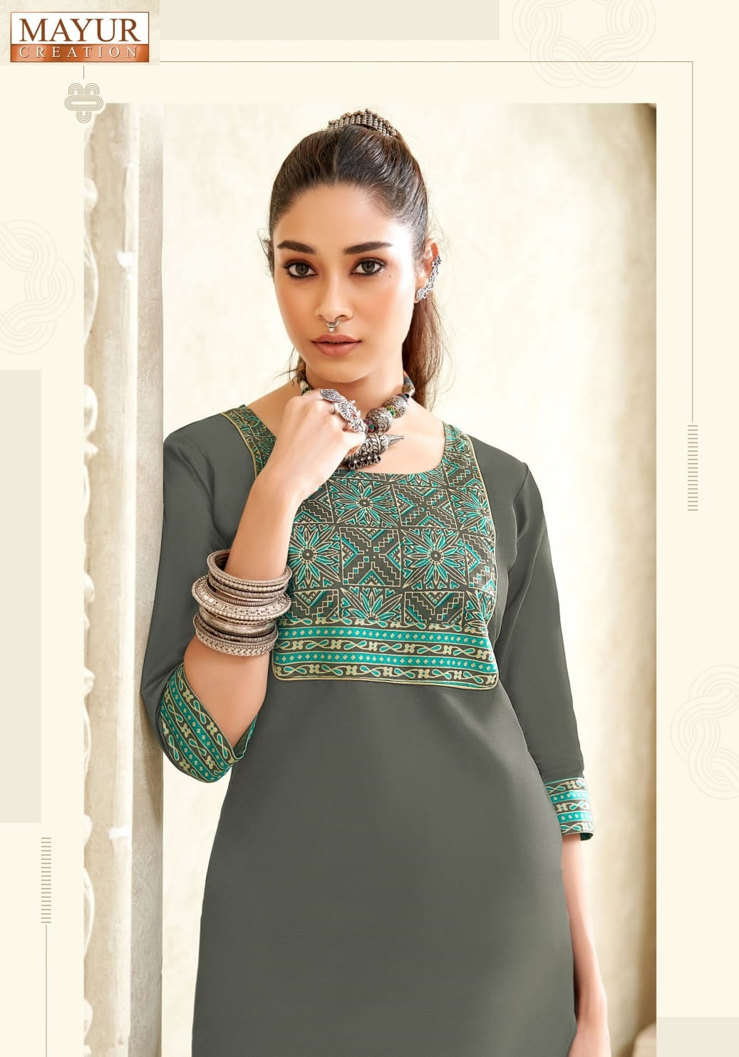 Vastra Vol 2 Mayur Creation Poplin Cotton Short Kurtis Wholesaler