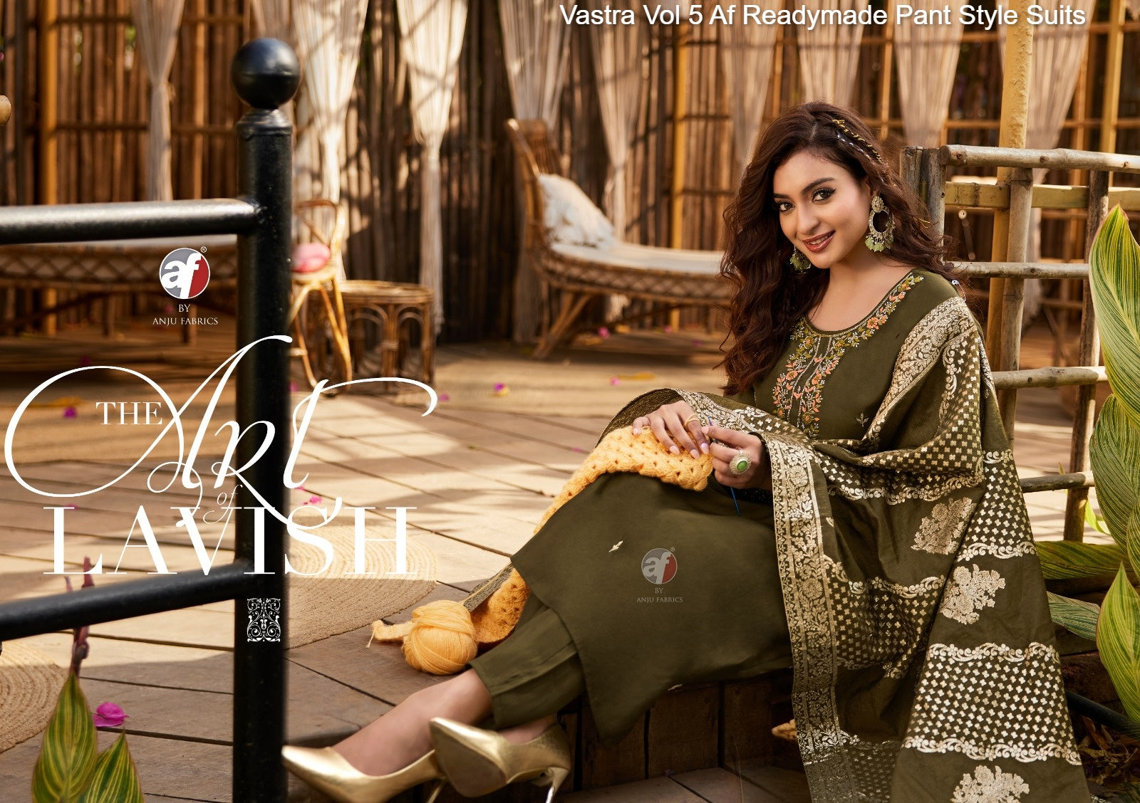 Vastra Vol 5 Af Roman Silk Readymade Pant Style Suits Wholesale Price