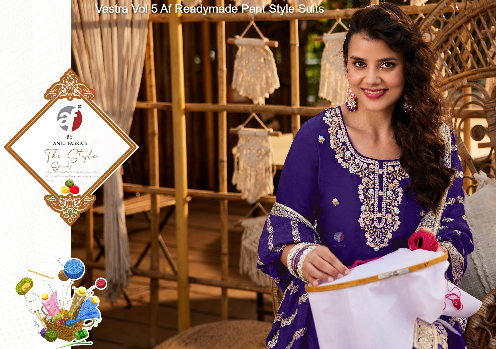 Vastra Vol 5 Af Roman Silk Readymade Pant Style Suits Wholesale Price