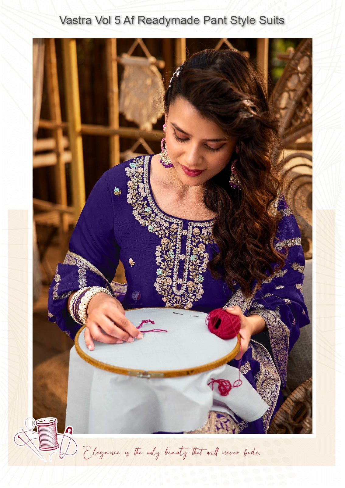 Vastra Vol 5 Af Roman Silk Readymade Pant Style Suits Wholesale Price