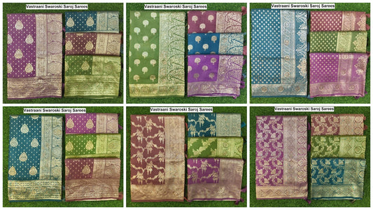 Vastraani Swaroski Saroj Satin Silk Sarees Exporter Gujarat