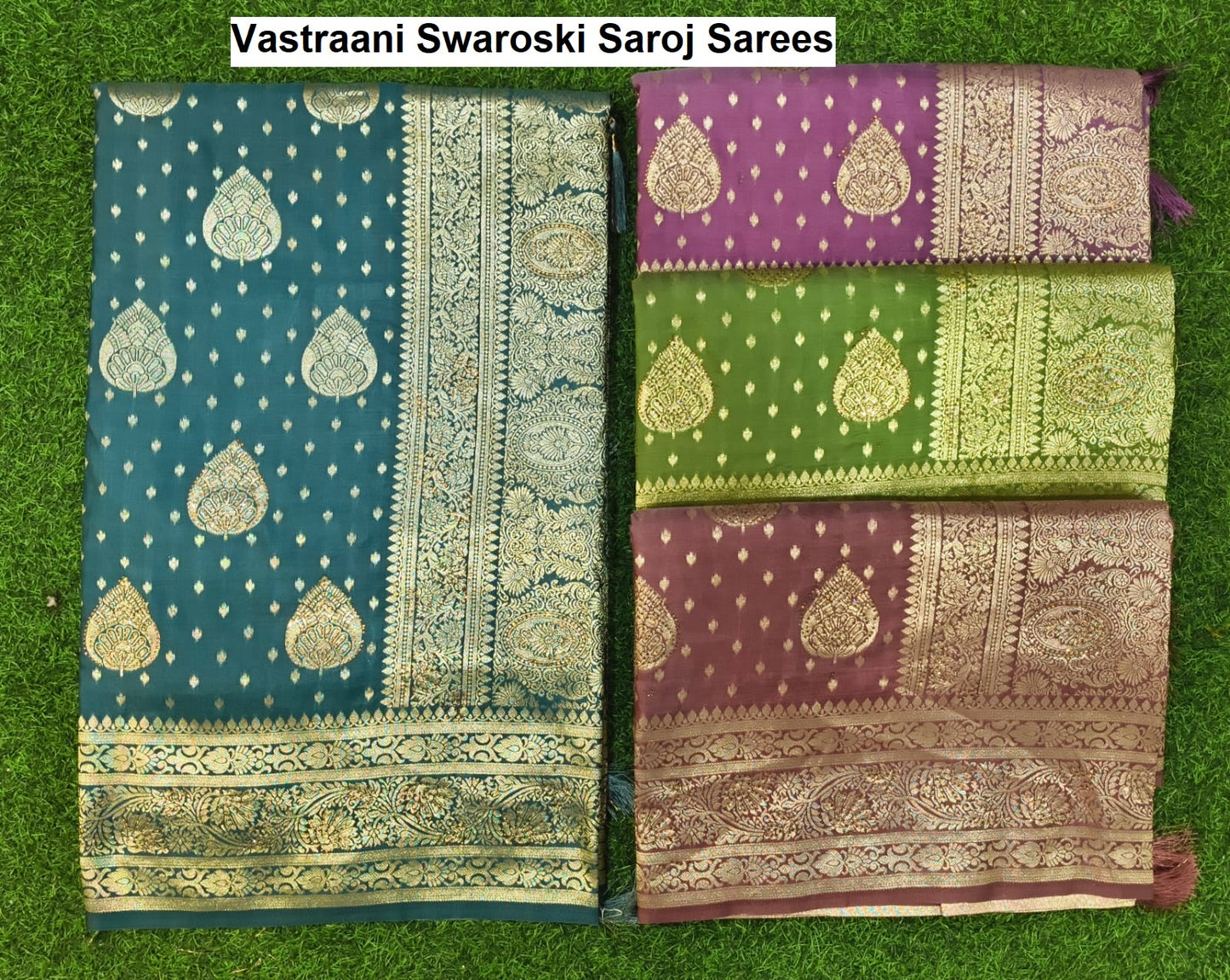 Vastraani Swaroski Saroj Satin Silk Sarees Exporter Gujarat