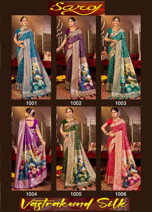 Vastrakund Silk Saroj Premium Silk Sarees Exporter Ahmedabad