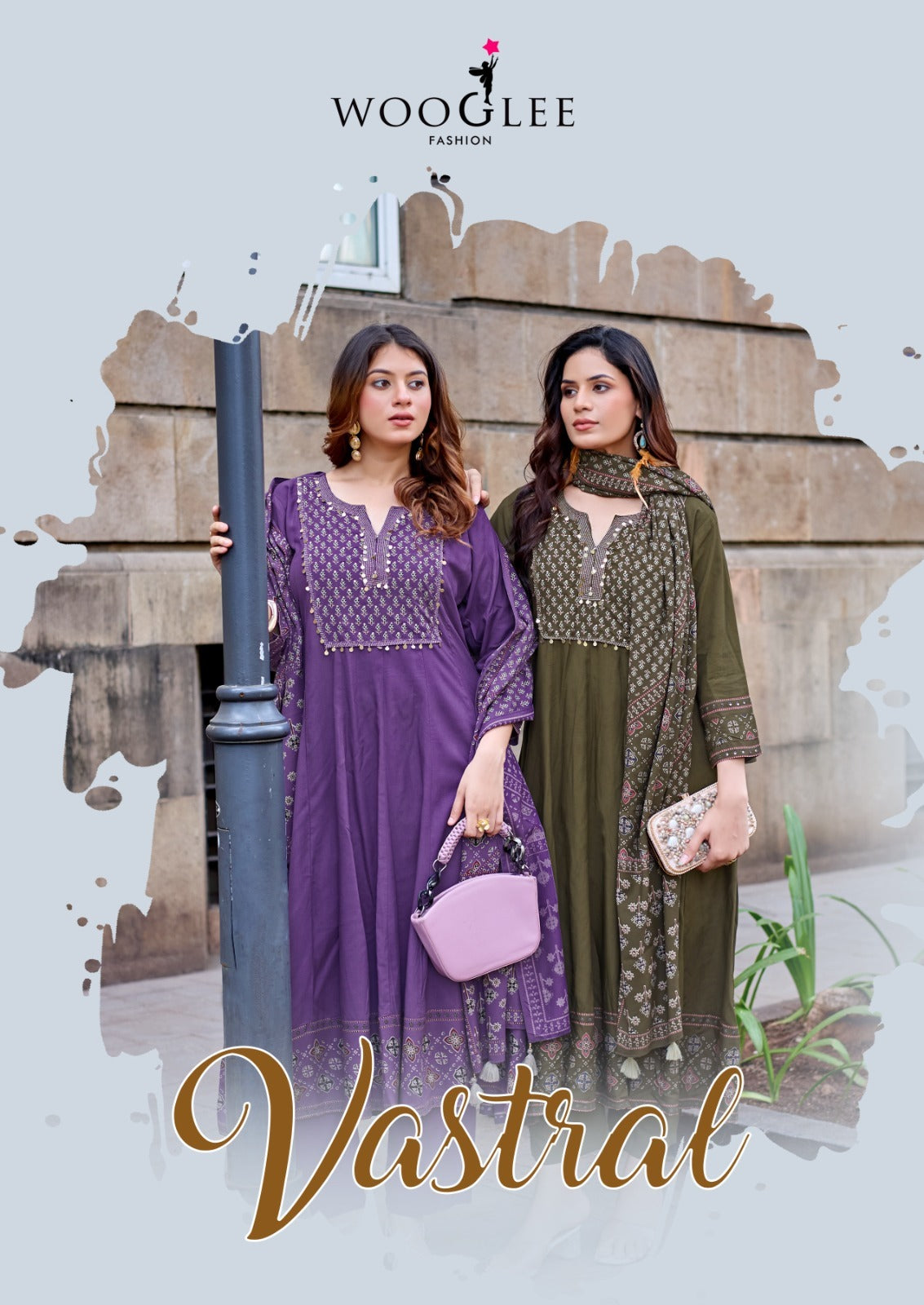 Vastral Wooglee Rayon Readymade Anarkali Suits Manufacturer India