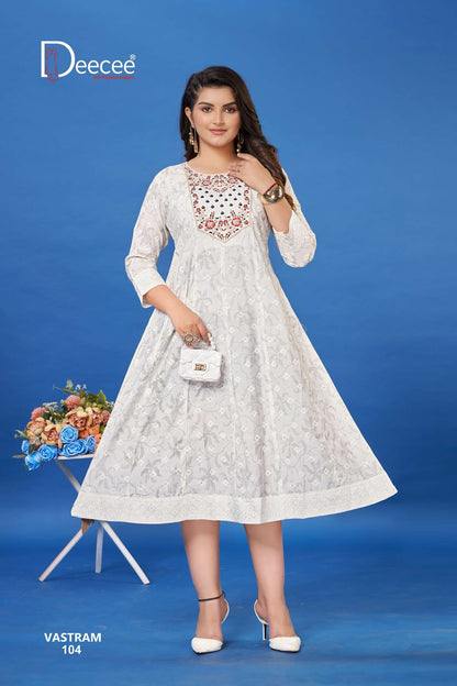 Vastram Deecee Roman Anarkali Kurtis Supplier Gujarat