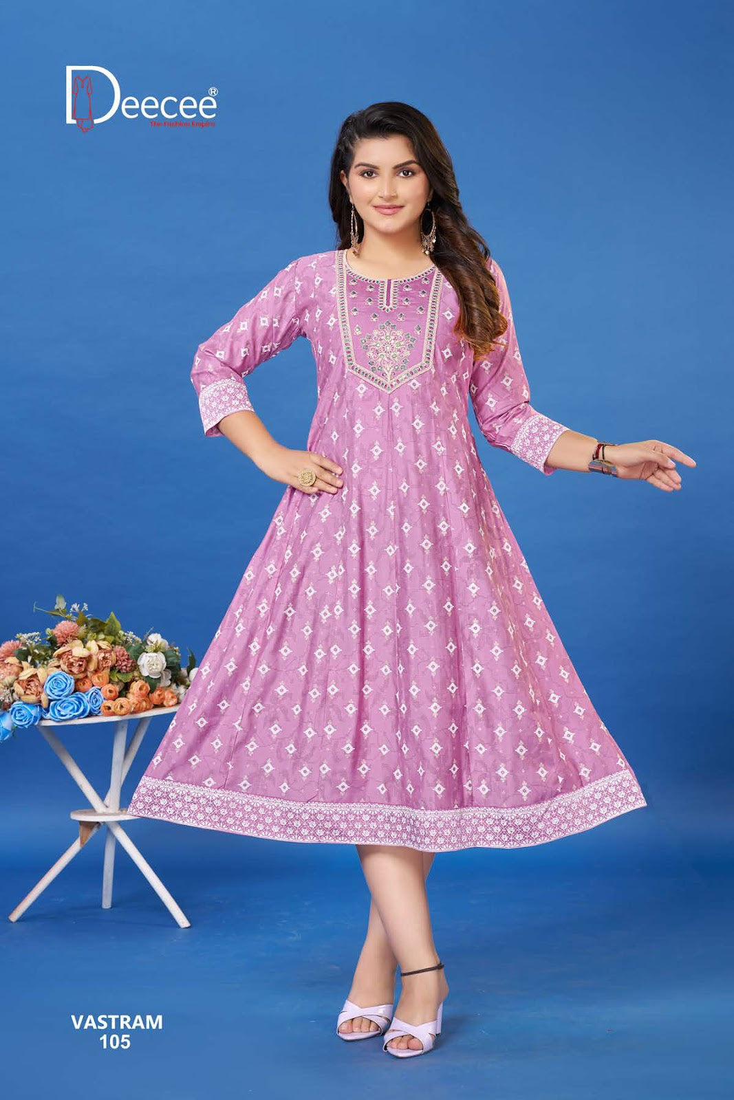 Vastram Deecee Roman Anarkali Kurtis Supplier Gujarat
