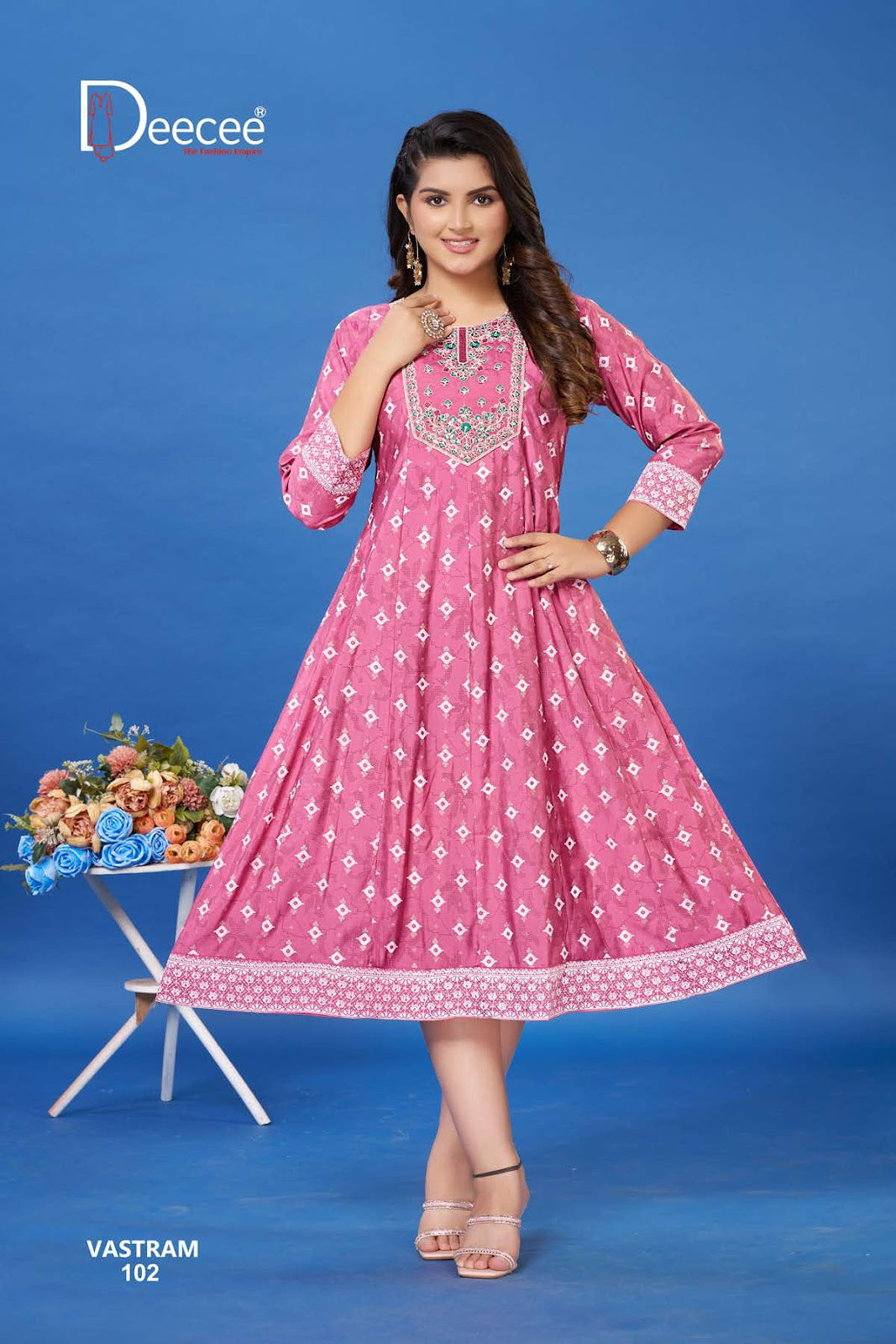 Vastram Deecee Roman Anarkali Kurtis Supplier Gujarat