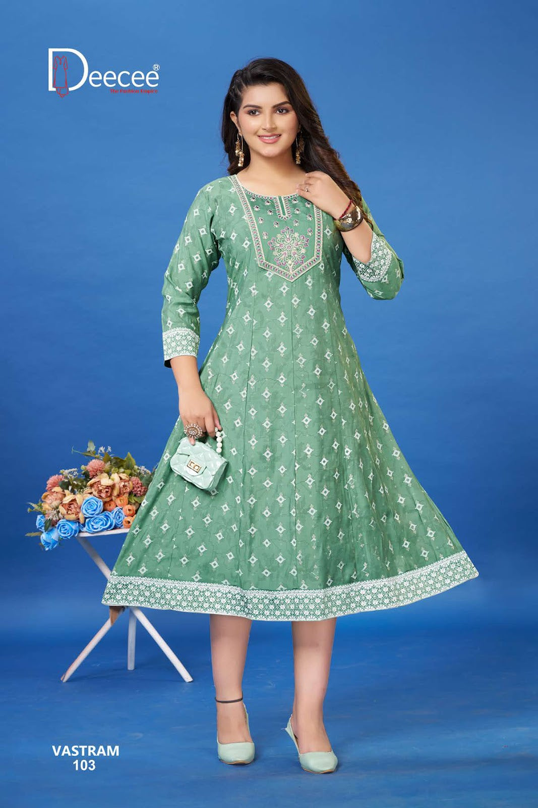 Vastram Deecee Roman Anarkali Kurtis Supplier Gujarat