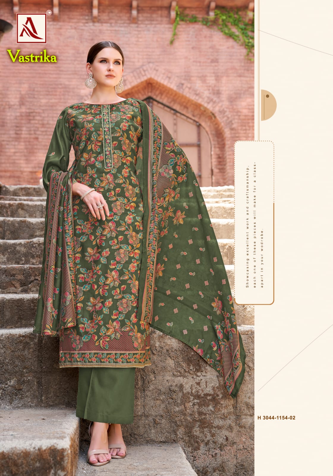 Vastrika Alok Viscose Mudaal Karachi Salwar Suits Wholesaler Ahmedabad