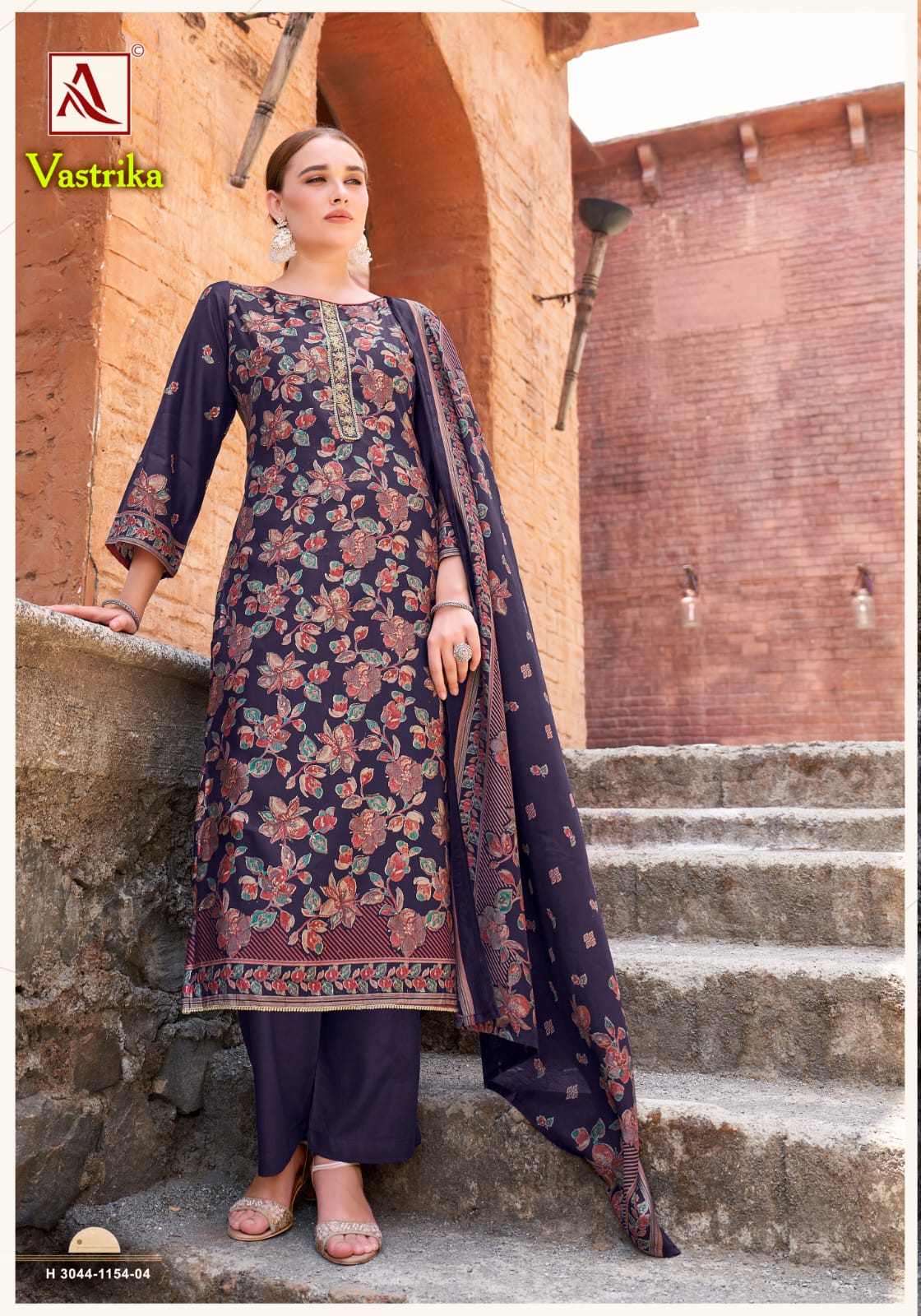 Vastrika Alok Viscose Mudaal Karachi Salwar Suits Wholesaler Ahmedabad