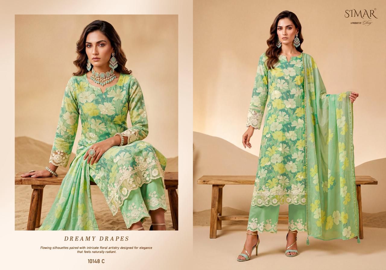 Vastrika Simar Lawn Cotton Pakistani Salwar Suits Exporter India