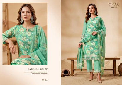 Vastrika Simar Lawn Cotton Pakistani Salwar Suits Exporter India