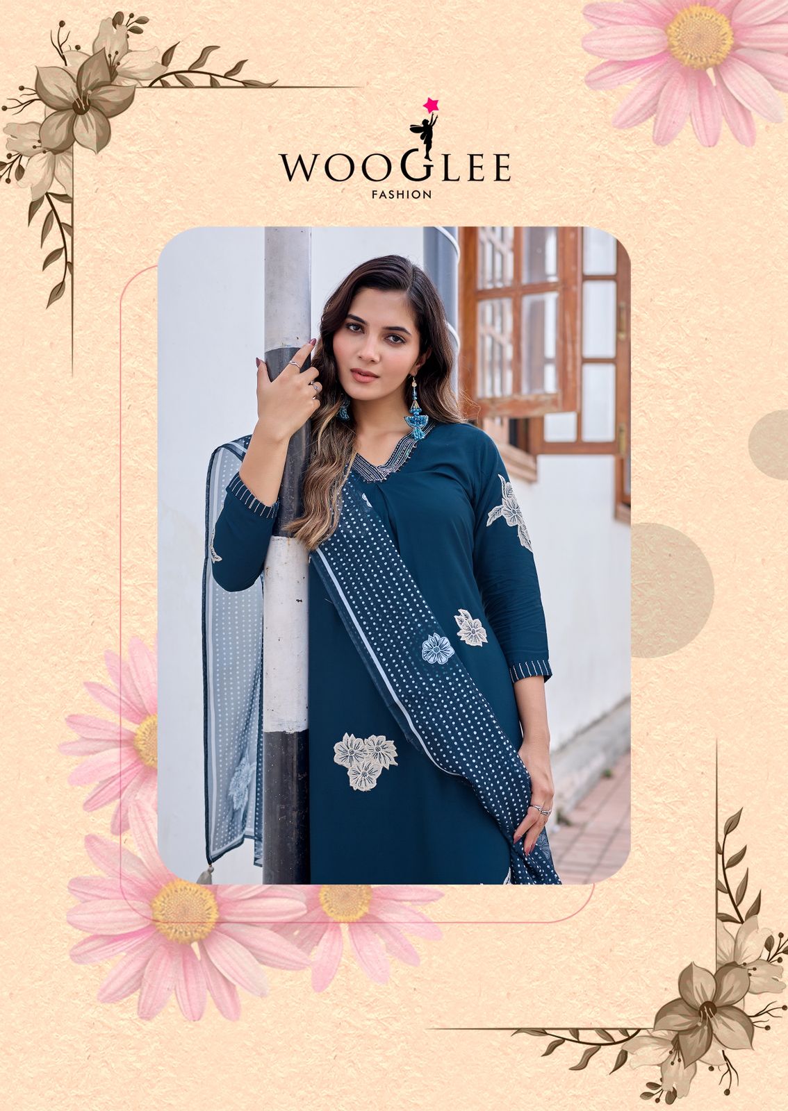 Vasudha Wooglee Rayon Readymade Plazzo Style Suits Supplier