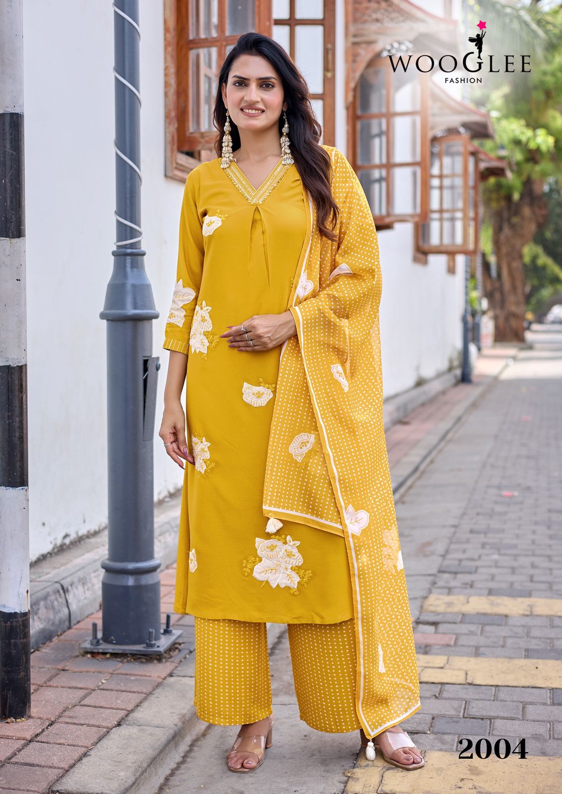 Vasudha Wooglee Rayon Readymade Plazzo Style Suits Supplier