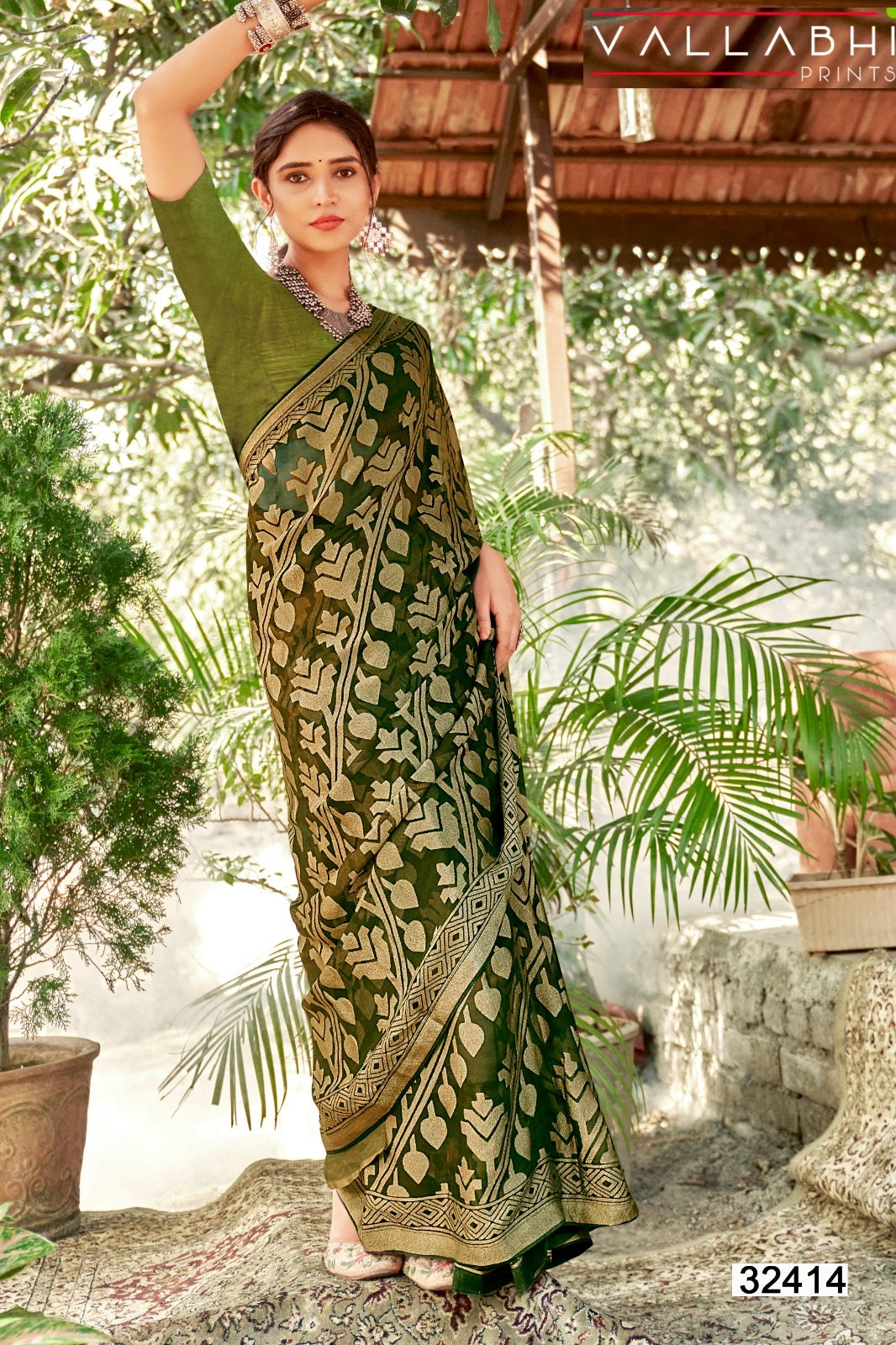 Vasuki Vallabhi Prints Brasso Sarees Supplier Ahmedabad