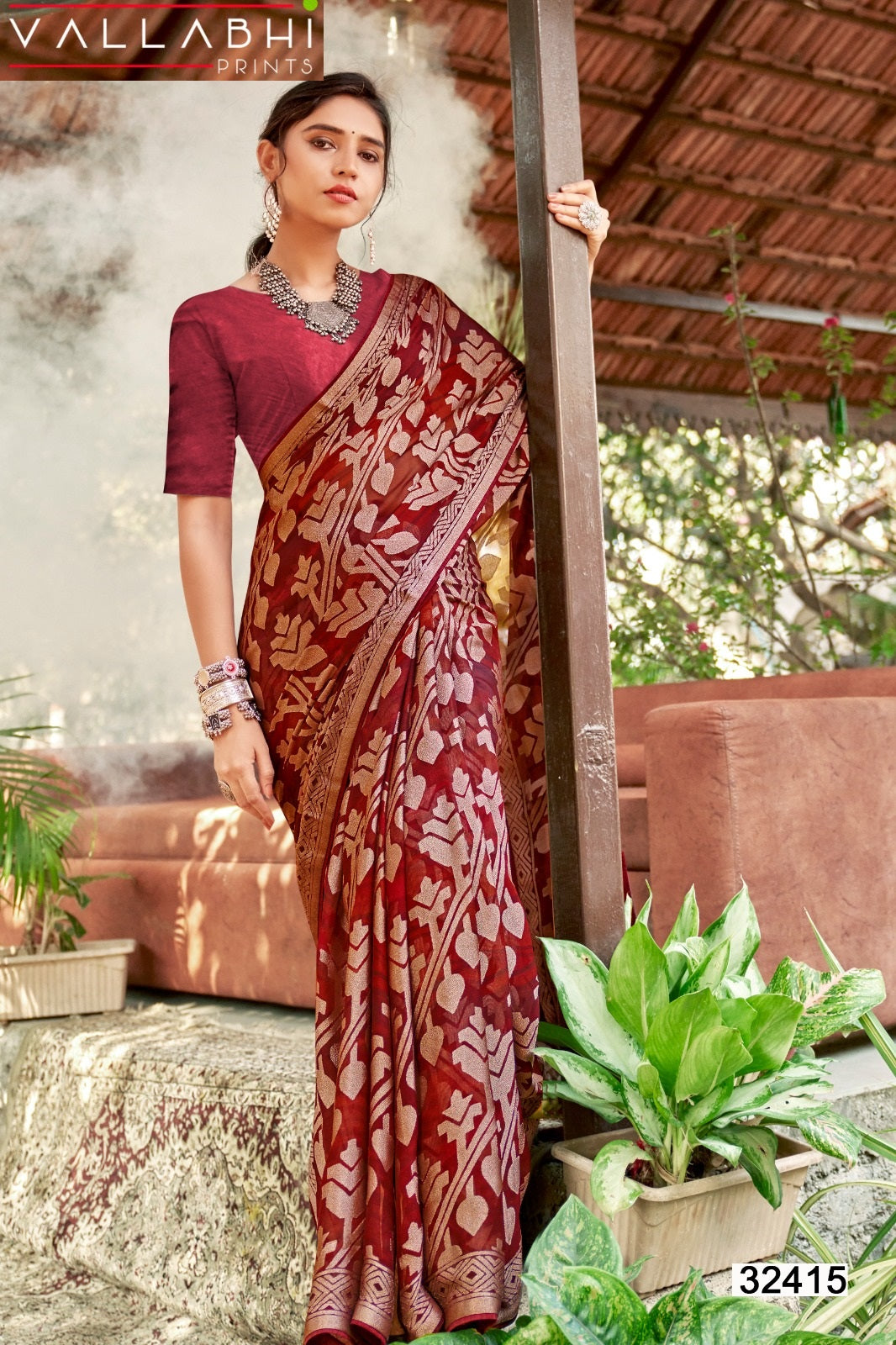 Vasuki Vallabhi Prints Brasso Sarees Supplier Ahmedabad