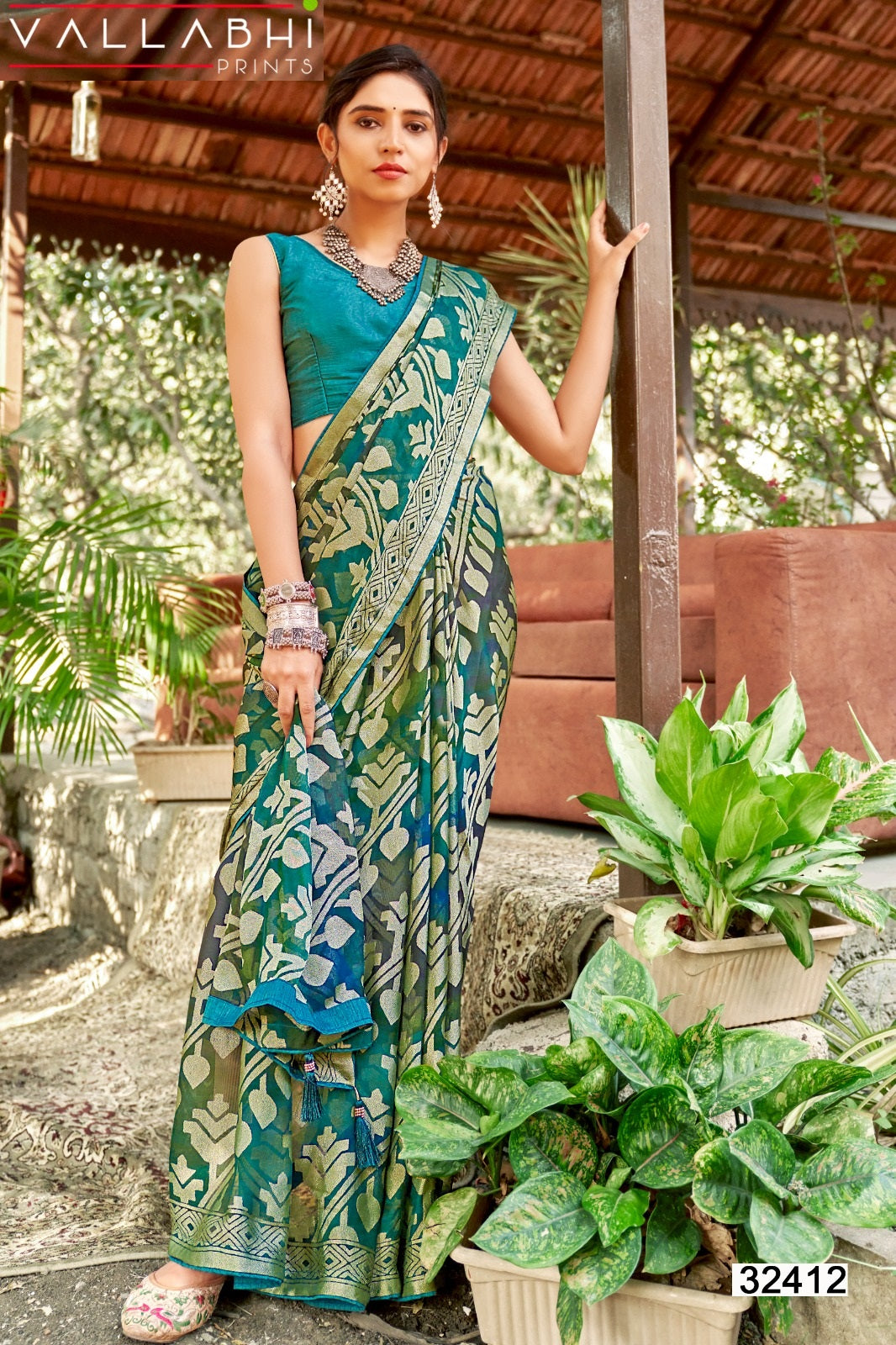 Vasuki Vallabhi Prints Brasso Sarees Supplier Ahmedabad
