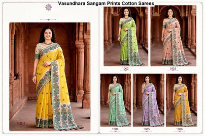 Vasundhara Sangam Prints Cotton Sarees Manufacturer Gujarat