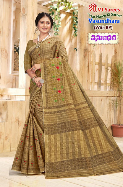 Vasundhara Vol 1 Shree Vj Cotton Sarees Wholesaler India