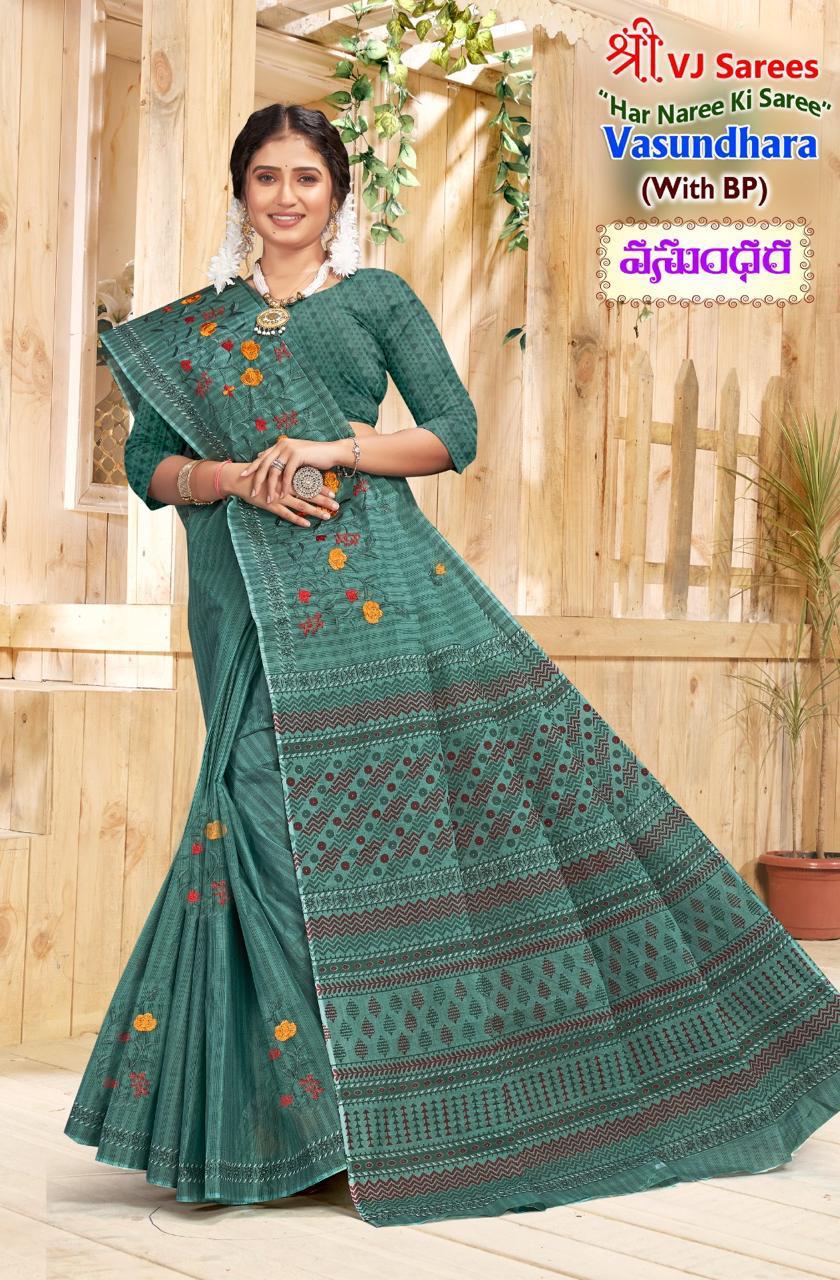 Vasundhara Vol 1 Shree Vj Cotton Sarees Wholesaler India