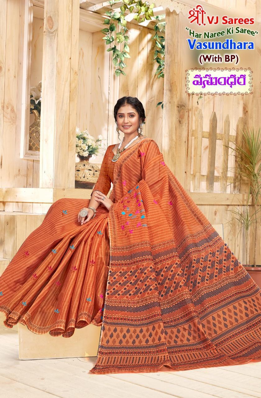 Vasundhara Vol 1 Shree Vj Cotton Sarees Wholesaler India